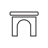Ícone | Porte-cochère para facilitar chegadas e partidas